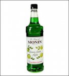 Monin Granny Smith Apple Syrup case of 4/1Liter (33.8oz) bottles