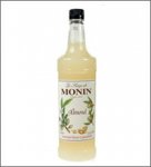 Monin Almond Syrup 1 Liter (33.8oz) Bottles 4 ct