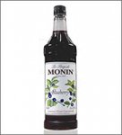 Monin Blueberry Syrup 1 Liter (33.8oz) bottles 4 count