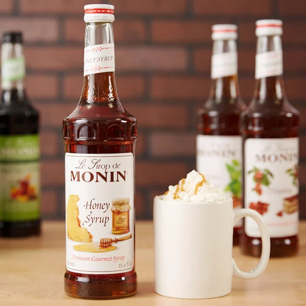 Monin Premium Honey Syrup,1 liter, 4 per case