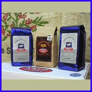 ARCO French Vanilla Flavored Coffee Decaf Whole Bean 10 oz - Click Image to Close