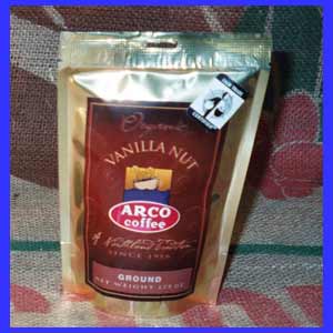 ARCO Vanilla Nut FAIR TRADE ORGANIC Coffee Trial Size 1.75oz - Click Image to Close