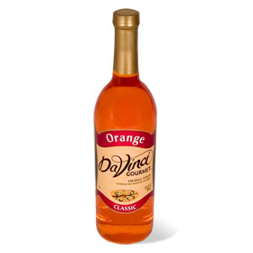 Da Vinci Classic Orange Syrup 12 ct 750ml bottles - Click Image to Close