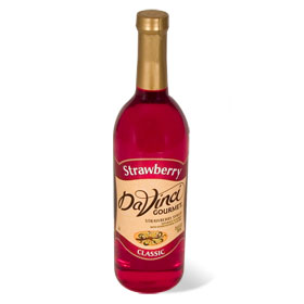 Da Vinci Classic Strawberry Syrup 750 ml plastic bottles 6 ct - Click Image to Close