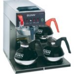 Bunn CWTF-DV Automatic Coffee Brewer 3 lower warmers Dual Voltage 12950.0409