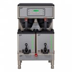 Curtis GEMXTIFT10A1000 G3 Gemini IntelliFresh Twin 1.5 Gallon Satellite Coffee Brewer with FreshTrac Servers - 220V, 5100/7500W