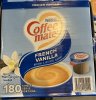 Coffee Mate French Vanilla Liquid Coffee Creamer Singles, Gluten-Free, 180 Ct