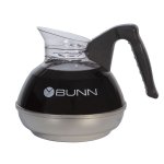 Bunn 06100.0101 Easy Pour Stainless Bottom Polymer Top Decanters Black handle