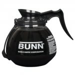 Bunn 42400.0203 64 oz Glass Coffee Decanter 12 cup Black Handle with RFID 3 ct