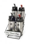 Grindmaster 70758 Four Airpot Rack w Four Lever Top Airpots