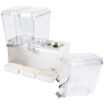 Crathco D35-4 Classic Bubbler Series Triple 5 Gallon Bowl High Impact Plastic Refrigerated Beverage Dispenser