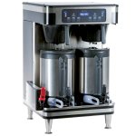 Bunn 51200.0104 ICB Infusion Series WiFi Capable Black and Stainless Steel Twin Coffee Brewer