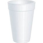 Dart 16J16 Foam Cups Hot or Cold 16 oz 1000 ct