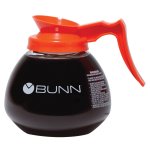 Bunn 42401.0103 64 oz Glass Coffee Decanter 12 cup Orange Handle 3 ct