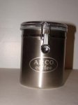 Stainless Steel Canister 55 oz with white ARCO logo 12 count