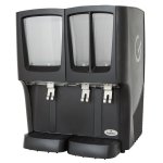 Crathco G-Cool Focus Flavor C-3D-16 Triple Bowl Premix Cold Beverage Dispenser with (1) 5 Gallon Hopper and (2) 2.4 Gallon Hoppe