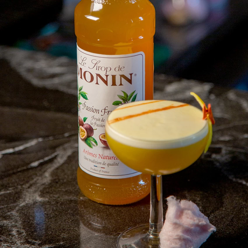 Monin Premium Passion Fruit Flavoring / Fruit Syrup, 1 liter, 4 per case