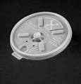 Dart 16FTLS for 16 series foam cup Lid Translucent Lift'n Lock with Straw Slot 1000 ct