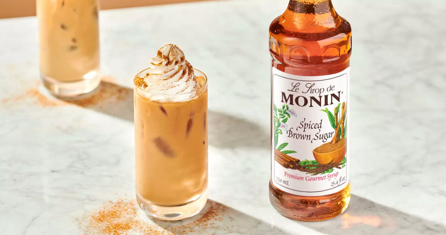 Monin Premium Spiced Brown Sugar Flavoring Syrup 1 liter, 4 per case