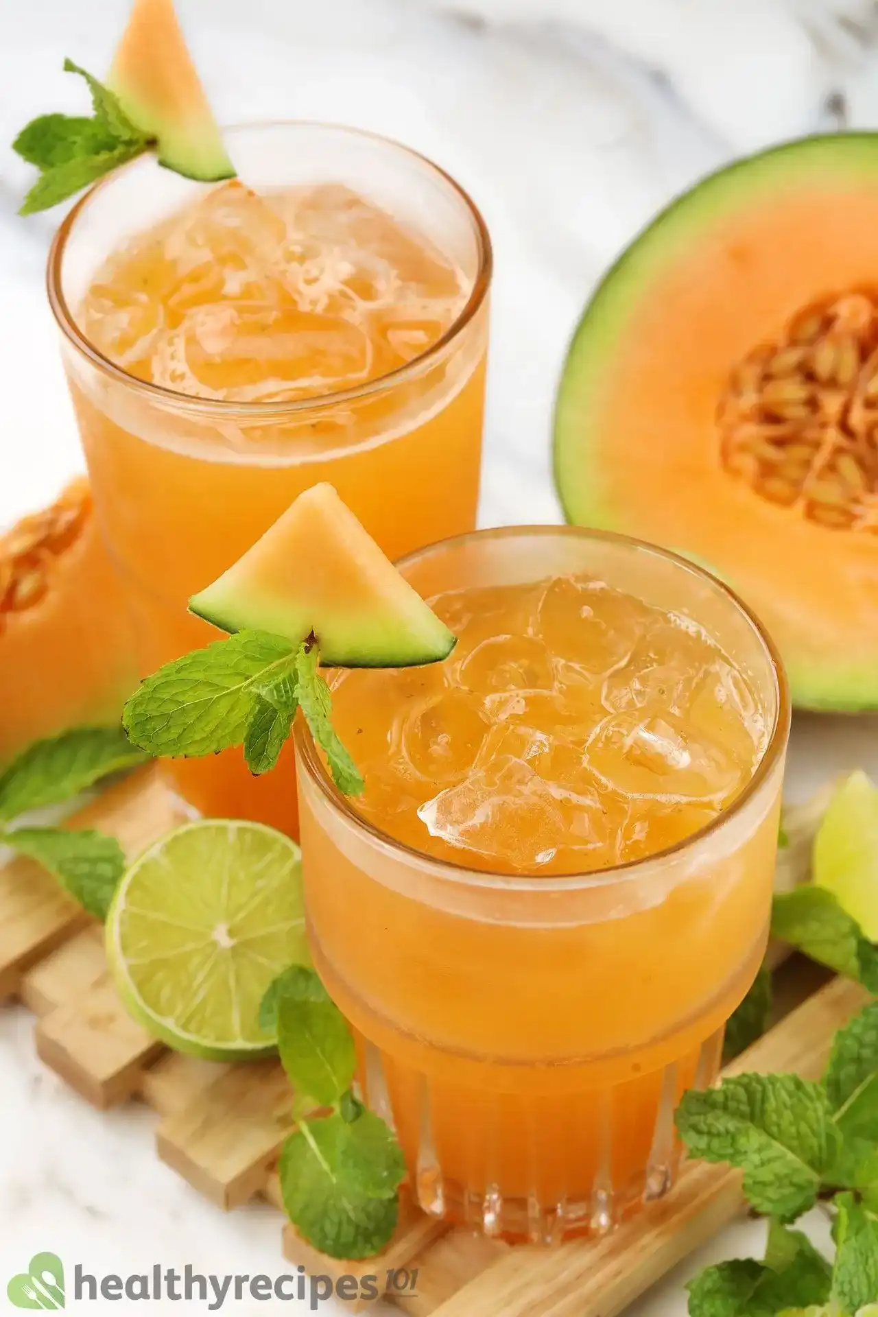Monin Premium Rock Melon Cantaloupe Flavoring Syrup 1 Liter, 4 per case